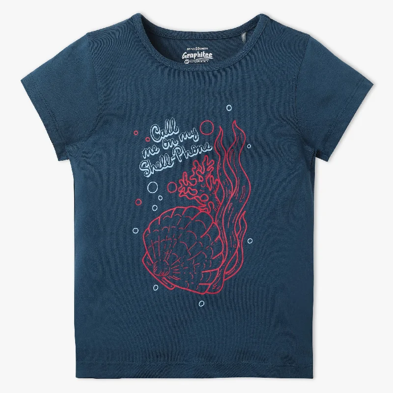Men's Casual Shirts for Everyday WearGirls Graphic Crew Neck Fun Playtime T-Shirt