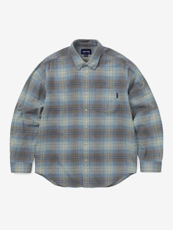 Men's Camping Shirts for Outdoor Adventuresthisisneverthat Flannel Check Shirt - Brown