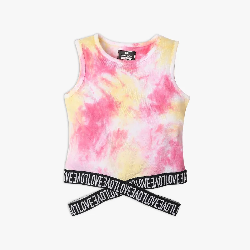 Men's Shirts with Button-Down PocketsGirl's Regular Fit Tie - Dye T-Shirt