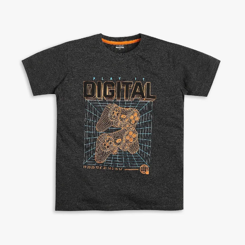 Men's Casual Shirts for Everyday WearBoys Regular Fit Graphic T-Shirt