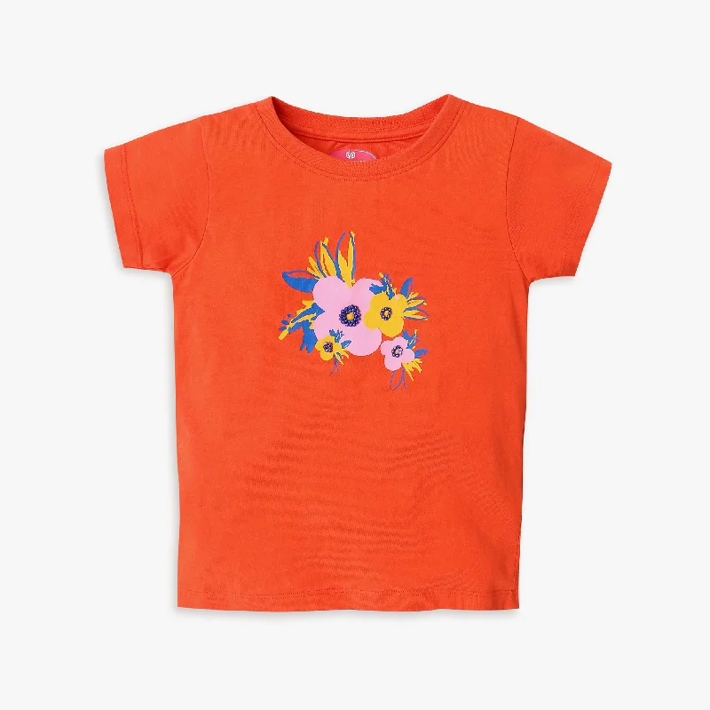 Men's Shirts with Mandarin CollarsGirl's Regular Fit Printed T-Shirt