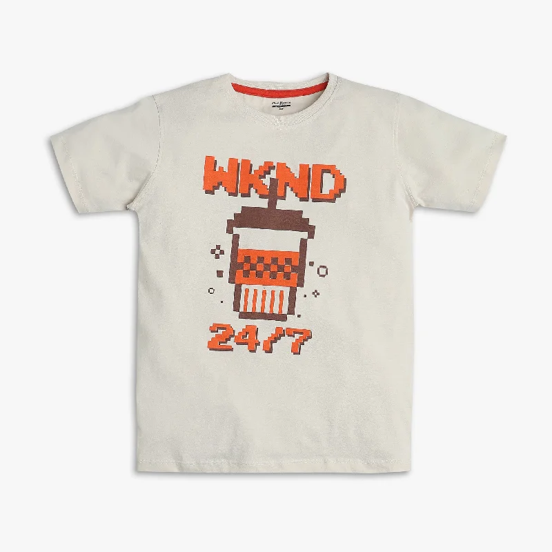 Men's Shirts for HuntingBoys Regular Fit Graphic T-Shirt