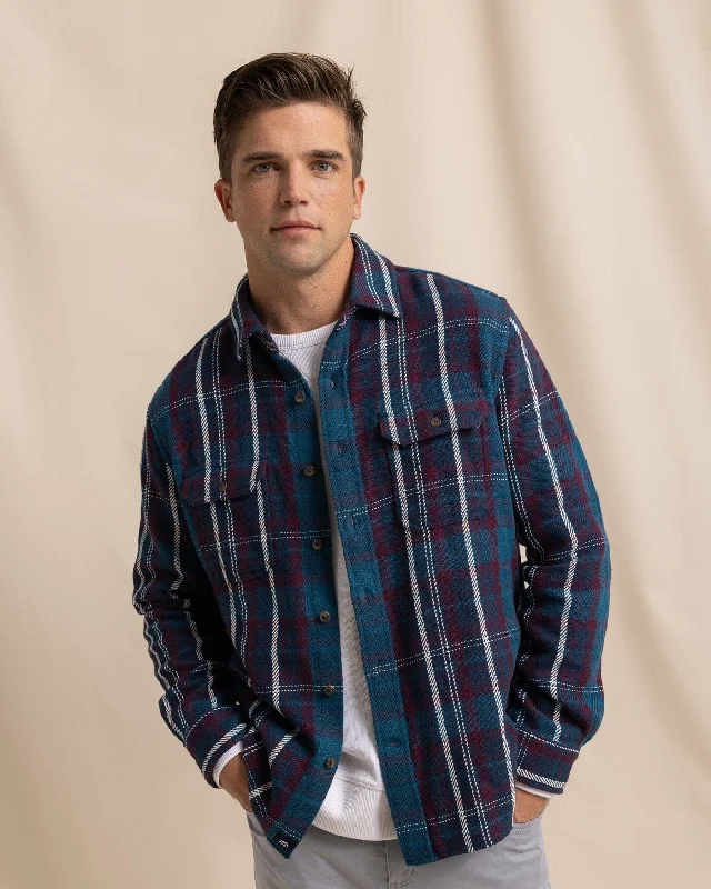 Men's Dressy Casual Shirts for Smart-Casual EventsBeachwood Plaid Twill Long Sleeve Shirt