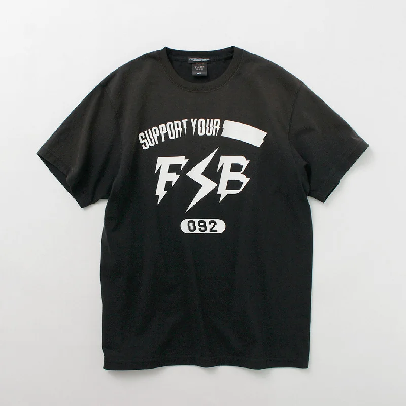 Men's Shirts with Embroidered DesignsFUJITO / Short Sleeve T-Shirt Impulse Logo Vintage Finish
