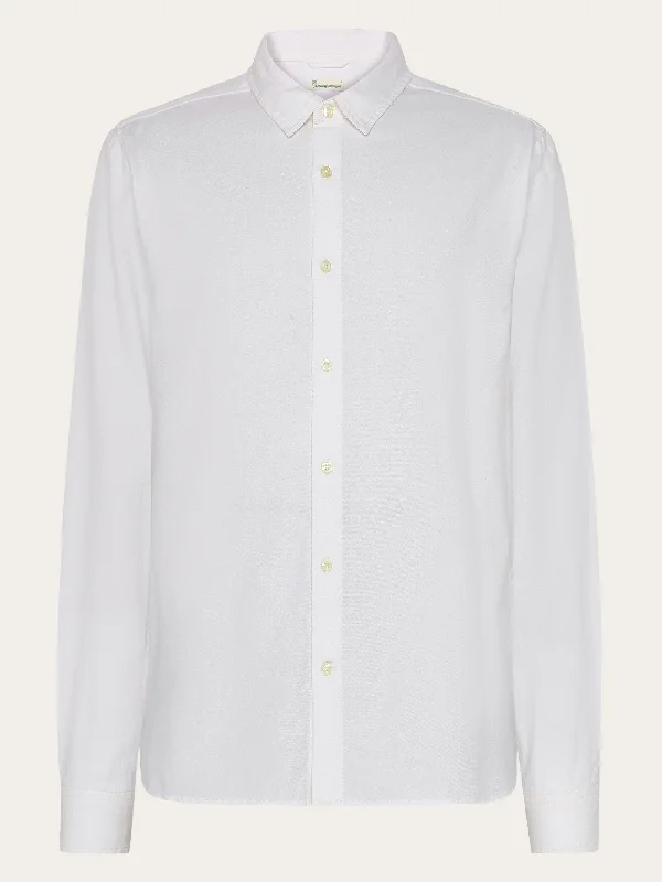 Men's Collared Shirts for Formal OccasionsRegular fit light twill shirt - GOTS/Vegan - Egret