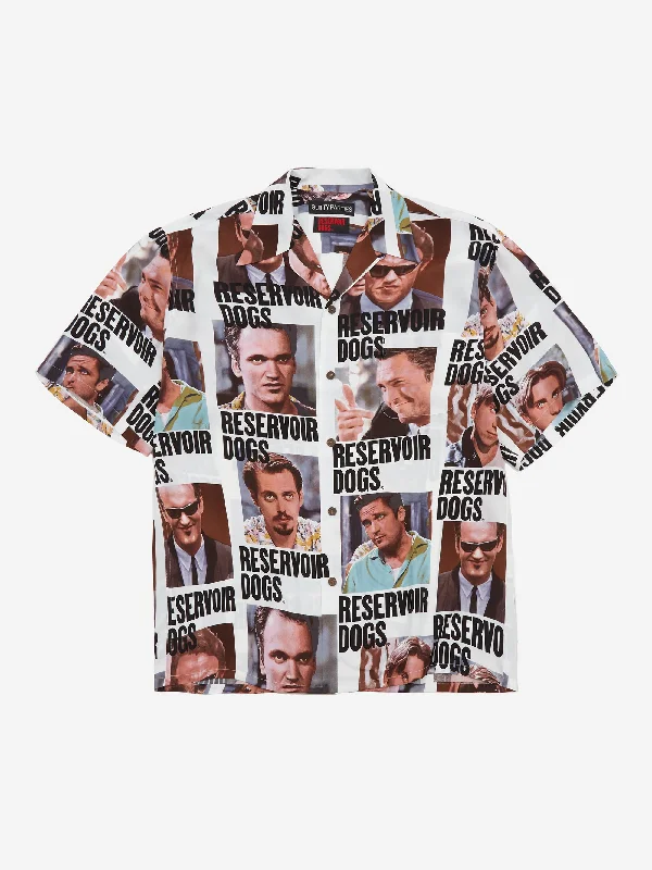 Men's Color-Blocking Shirts for a Statement LookWacko Maria Reservoir Dogs Short Sleeve Hawaiian Shirt - White