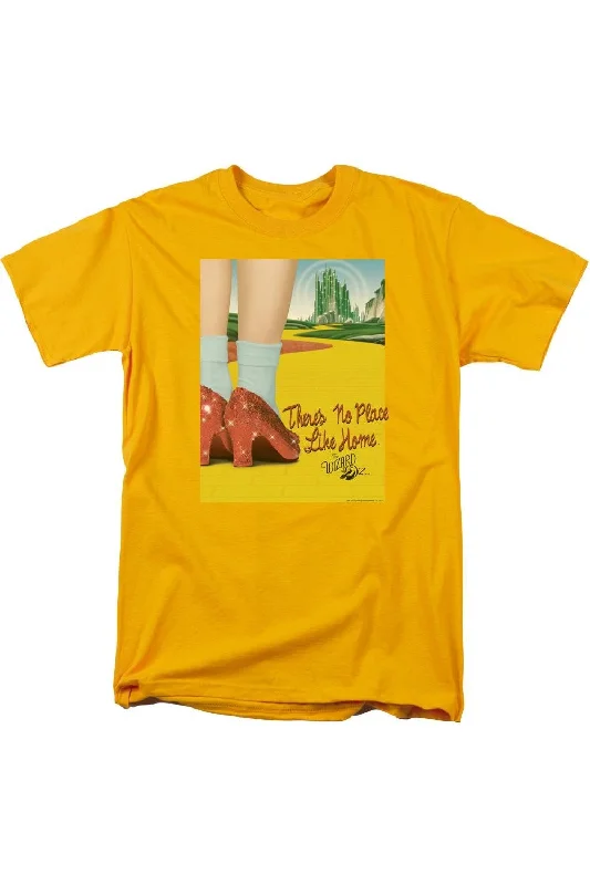 Men's Shirts with Rounded HemlinesWizard Of Oz The Way Home Short Sleeve Adult Tee / T-Shirt