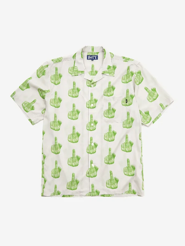 Men's Patterned Casual Shirts for Relaxed StylingBoTT Finger Short Sleeve Shirt - Khaki