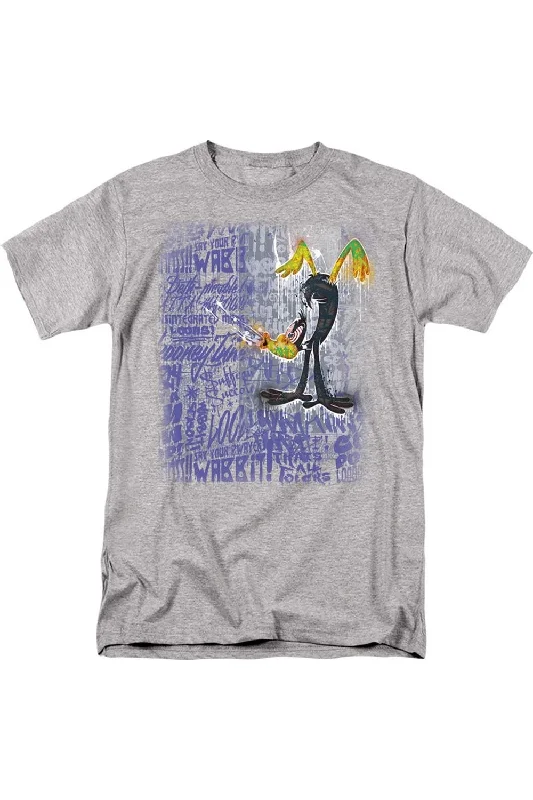 Men's Shirts with Mock NecksLooney Tunes Graffiti Duck Short Sleeve Adult Tee / T-Shirt