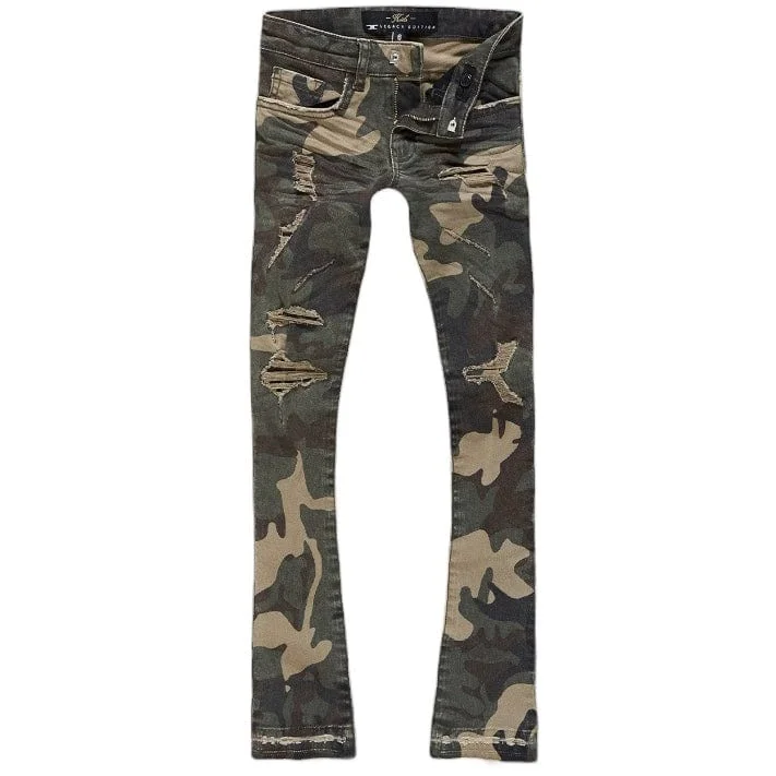 Men's Denim Shorts for SummerKids Jordan Craig Stacked Tribeca Twill Pants (Woodland) JTF990RCK