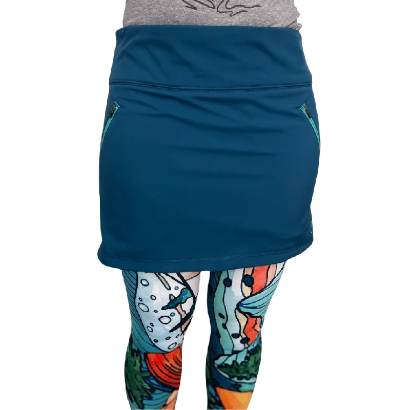 Men's Pants with Moisture-Wicking PropertiesAllagash Soft-shell Skirt Glacier Blue