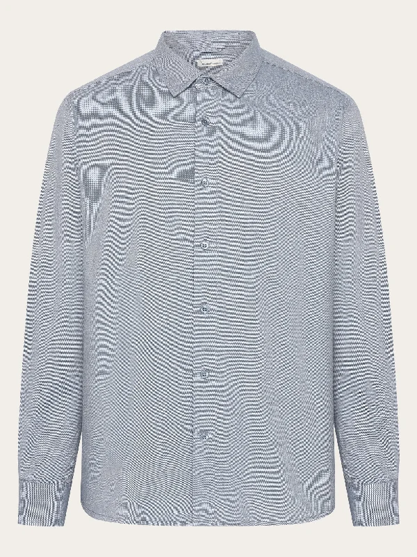 Men's Wingtip-Collar Shirts for a Classic TouchRegular fit light twill shirt - GOTS/Vegan - Vintage Indigo