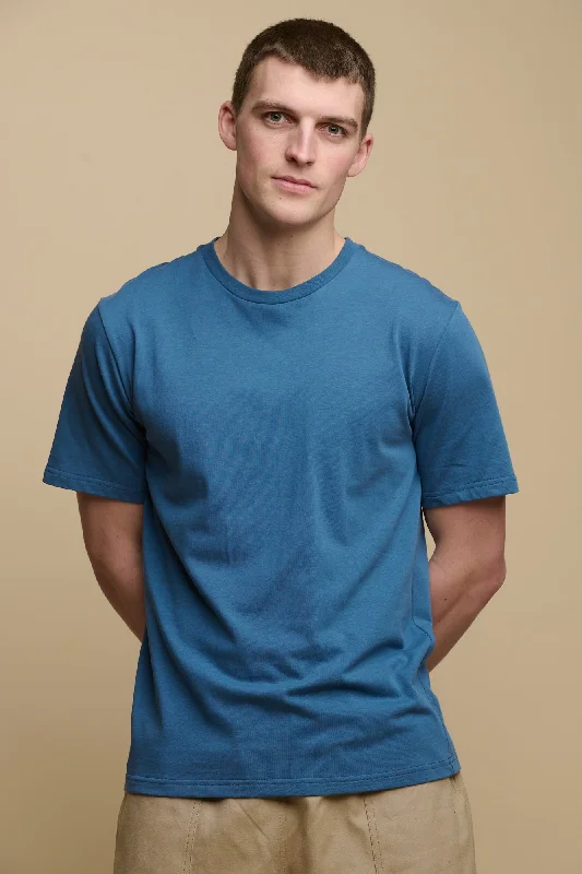 Men's Solid-Colored Shirts for VersatilityMen's Short Sleeve T Shirt RAF Blue