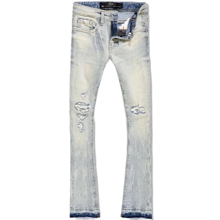 Men's Dress Pants for Special EventsKids Jordan Craig Attitude Stacked Denim (Iced Lager) JTF1214K