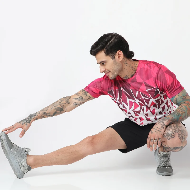 Men's Shirts with Striped PatternsRegular Fit Printed T-Shirt
