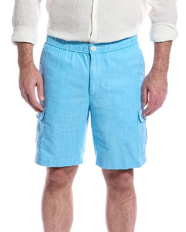 Men's Pants with Stretchable Fabric for FlexibilityTommy Bahama Linen The Dream Linen-Blend Cargo Short