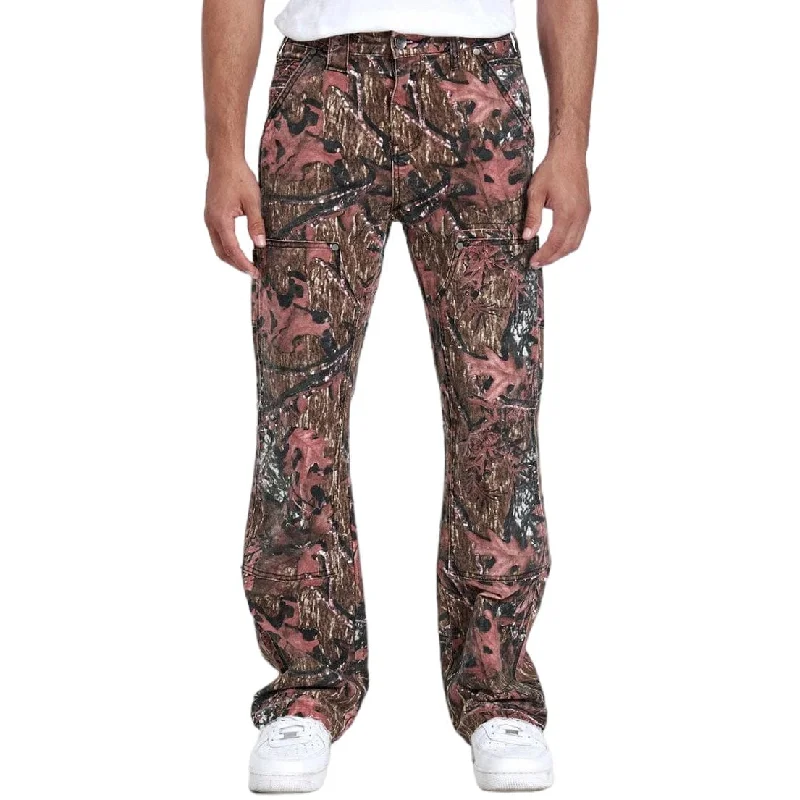 Men's Pants with Elastic CuffsGala Original Arkansas Stacked Denim (Red Camo) G-SP-24-042