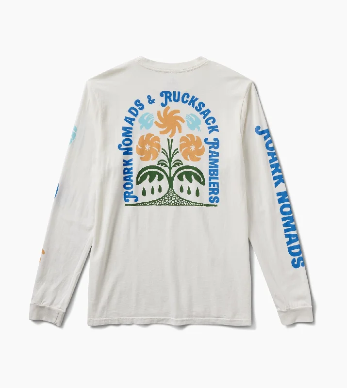 Men's Shirts with Raw-Edge HemlinesRucksack Ramblers LS Premium Tee