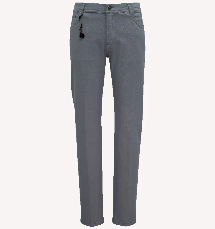 Breathable Men's Athletic ShortsPescarolo Bull 5-Pocket Pant in Grey
