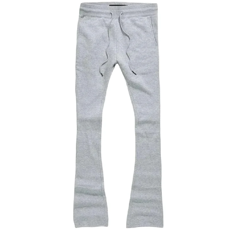 Men's Elastic-Waisted Pants for Easy MovementKids Jordan Craig Uptown Stacked Sweatpants (H/Grey) 8860LK