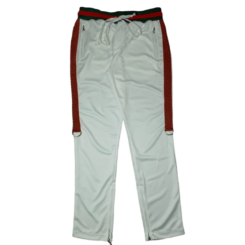 Men's Pants with Moisture-Wicking PropertiesLifted Anchors Checker Pant (White) - LACH247