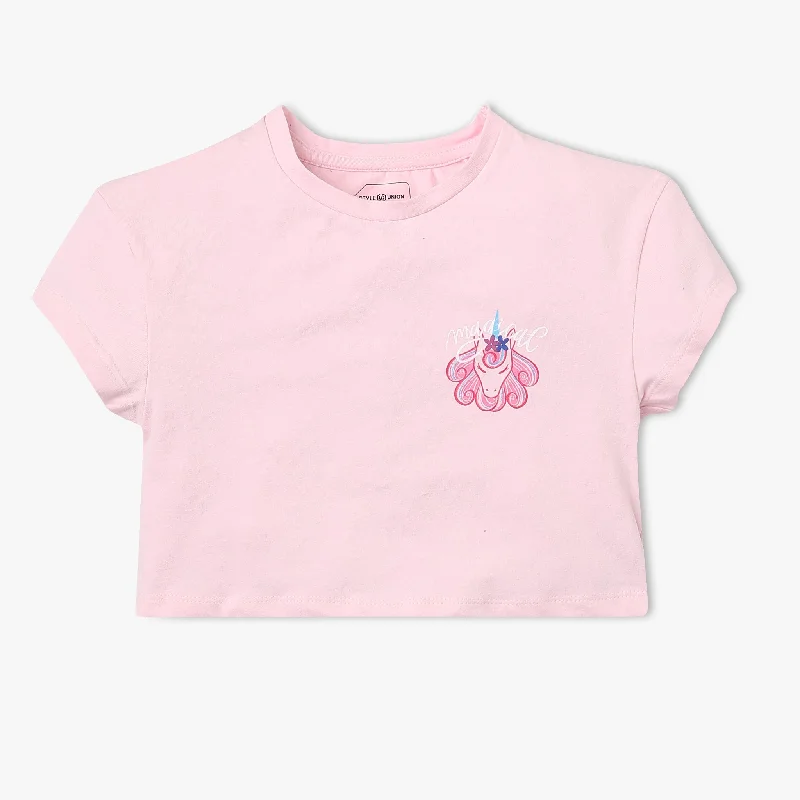 Warm Men's Fleece-Lined TopsGirl's Regular Fit Printed T-Shirt