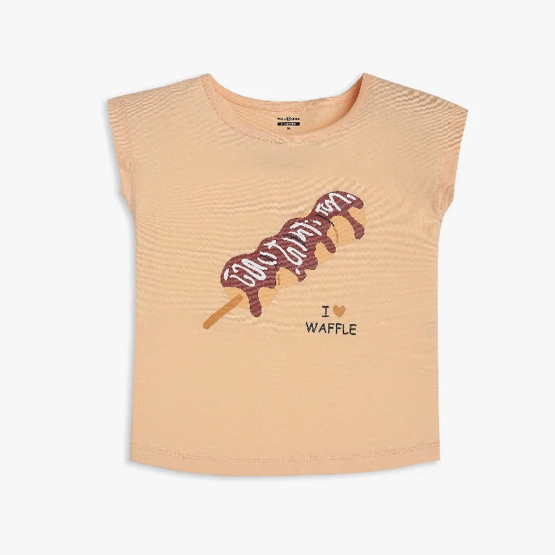 Men's Shirts with Animal PrintsGirl's Regular Fit Printed T-Shirt