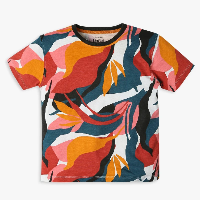Men's Shirts with Button-Down CollarsRegular Fit Printed T-Shirt