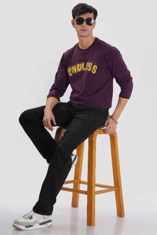 Comfortable Men's Polo ShirtsEndless Pursuit Tee: Purple