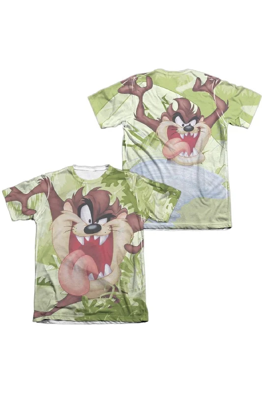 Men's Shirts with Snap ButtonsLooney Tunes Taz (Front/Back Print) Adult Poly/Cotton Short Sleeve Tee / T-Shirt