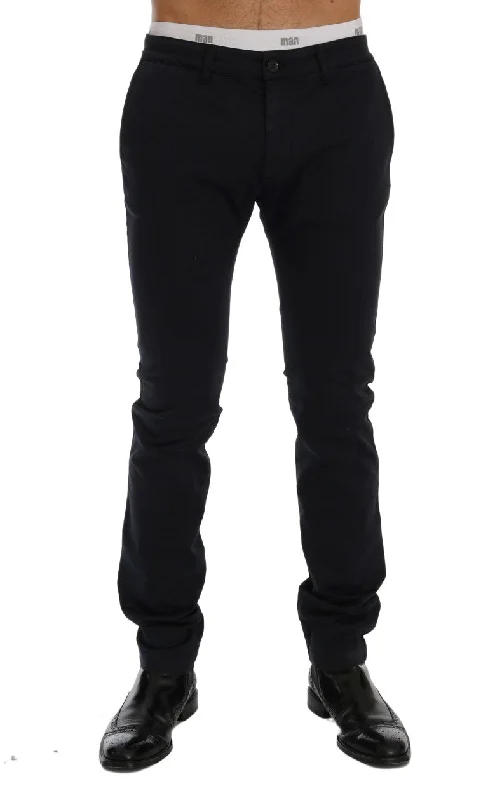 Designer Skinny Men's JeansGF Ferre  Cotton Stretch Chinos Men's Pants