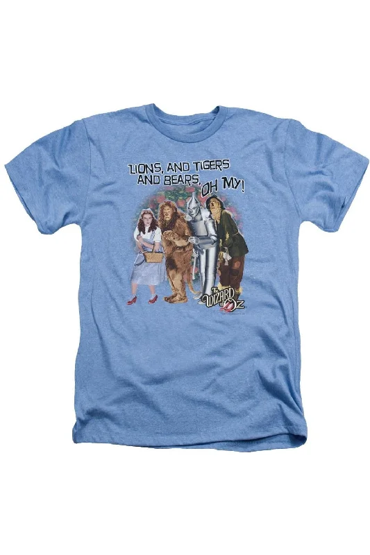 Men's Shirts with Full PlacketsWizard Of Oz Oh My Adult Heather Tee / T-Shirt