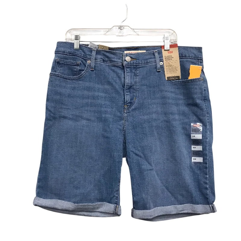 Men's Pants with Patch PocketsShorts By Levis In Blue Denim, Size:16