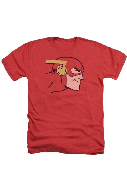 Men's Shirts with Adjustable HemlinesJustice League of America Cooke Head Adult Heather Tee / T-Shirt