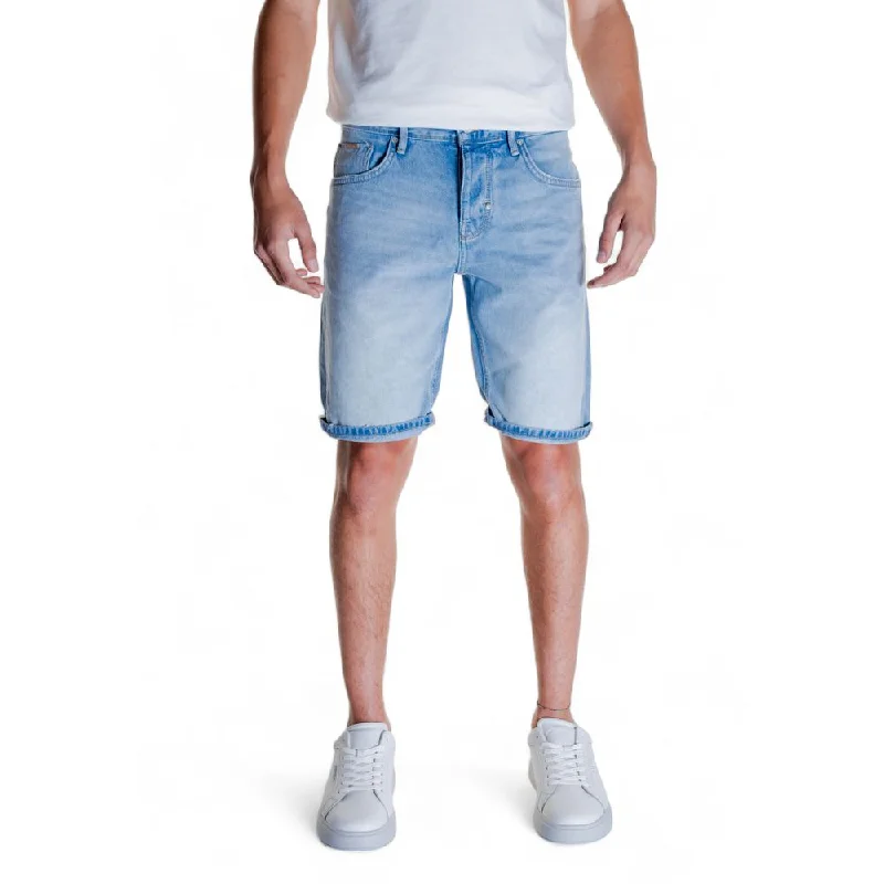 Men's Pants with Zippered PocketsAntony Morato blue Cotton Men's Short