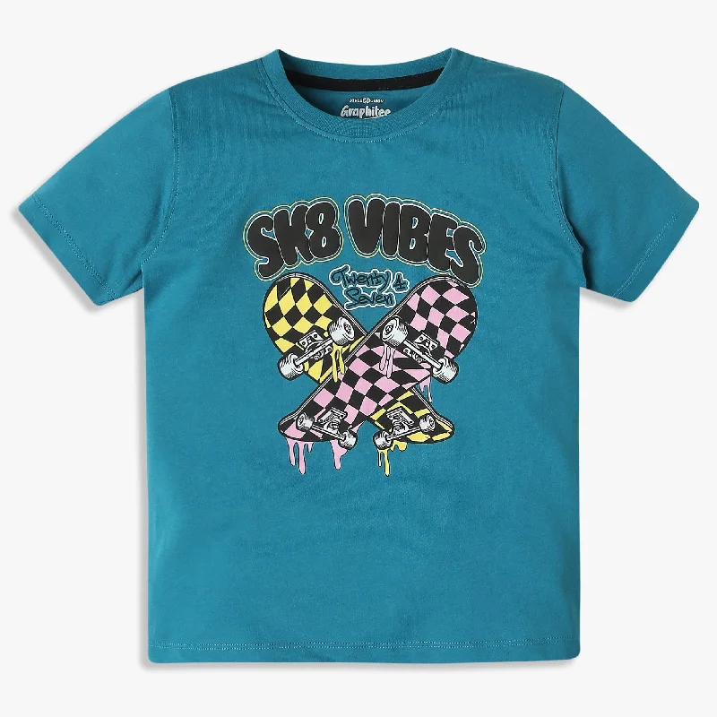 Lightweight Men's Linen ShirtsBoys Graphic Crew Neck T-Shirt