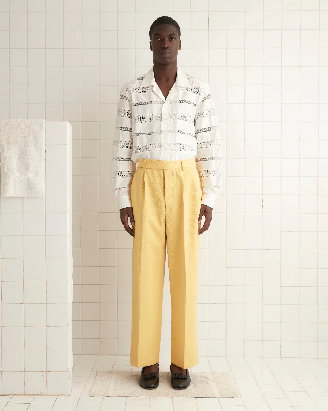 Comfortable Men's JoggersRiding Twill Trousers - Yellow