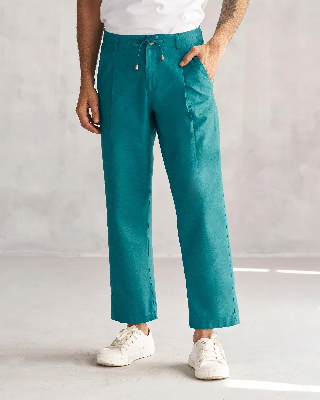 Men's Pants with Water-Resistant FabricLounge Pants - Teal Tssxnb