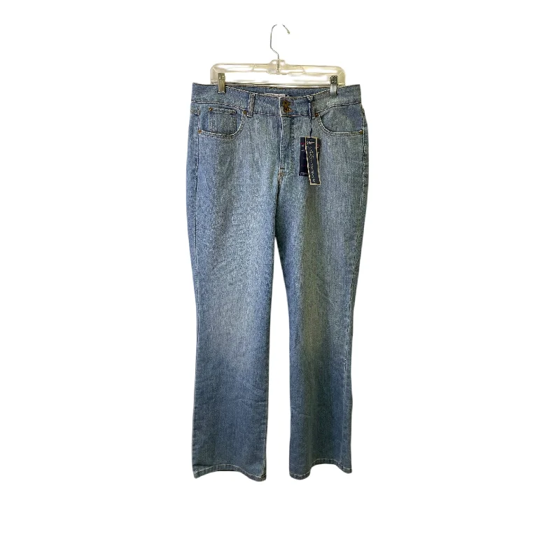 Men's Jeans with Functional PocketsJeans Wide Leg By Bandolino In Blue Denim, Size:12