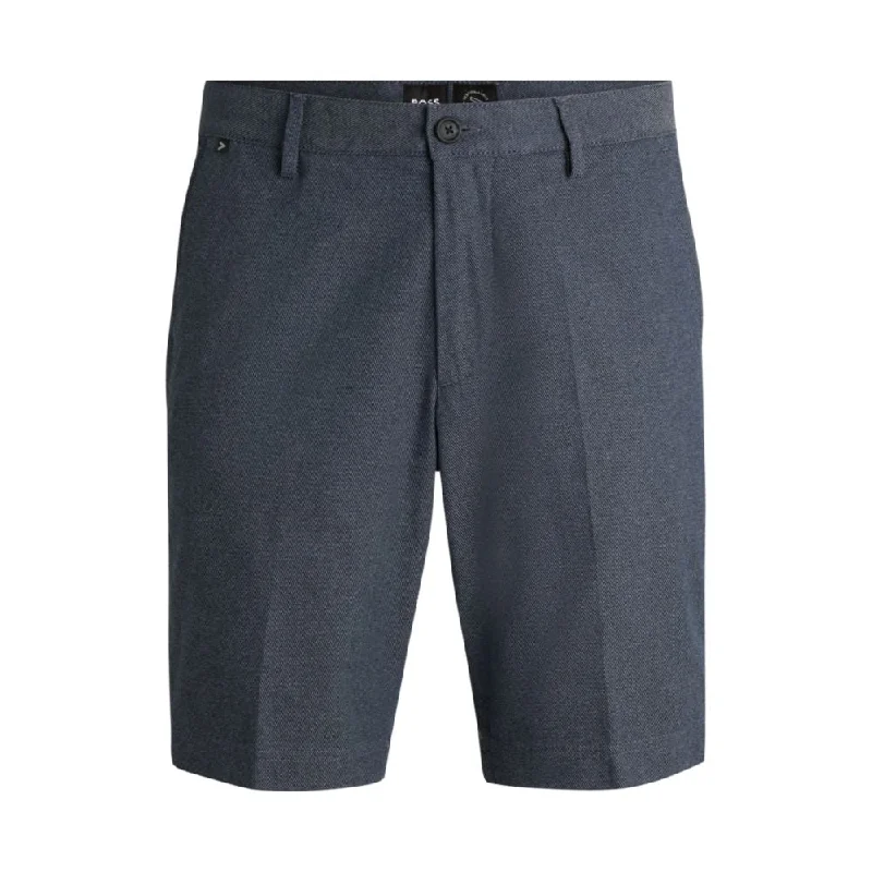Men's Pants with Turn-Up CuffsSlim-fit shorts in melange twill