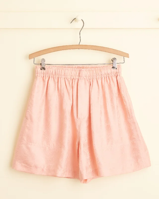 Men's Pants with Belt LoopsBlush Scallop Shorts