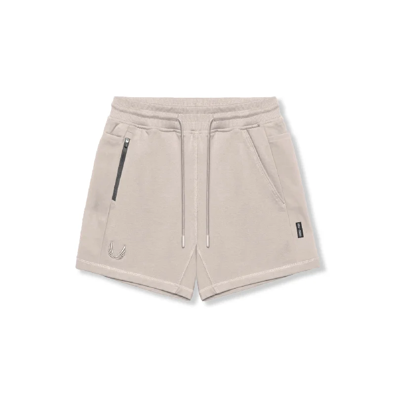 Men's Pants with Contrast Fabric Panels0867. Tech-Terry™ Sidelock Sweat Short - Chai