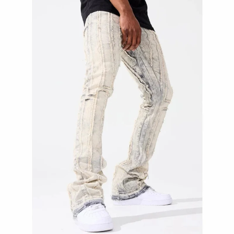 Men's Formal Trousers for BusinessJordan Craig Ross Stacked Brazen Denim (Bone White) JRF1107