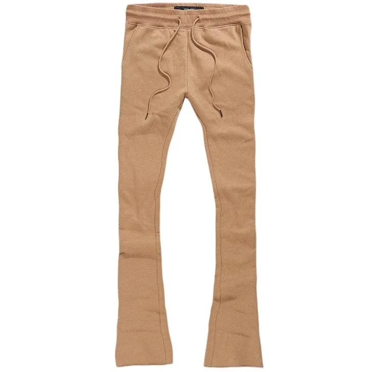 Men's Pants with Button-Down PocketsJordan Craig Uptown Stacked Sweatpants (Mocha) 8860L