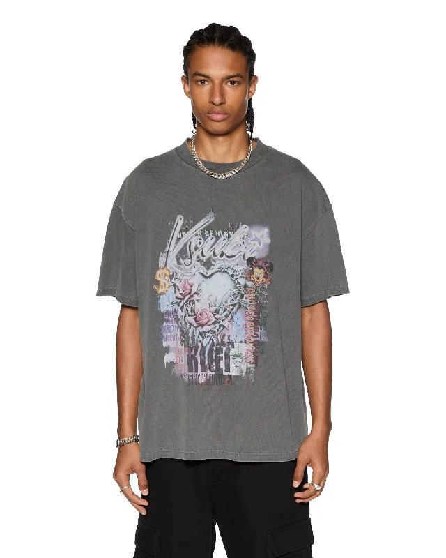 Men's Flowy Shirts for a Relaxed LookSKETCH EKCESS SS TEE CHARCOAL