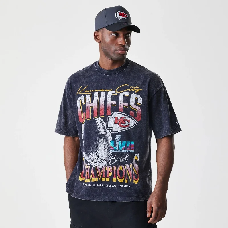 Men's Shirts with Embroidered DesignsKansas City Chiefs Sport Classic Black T-Shirt