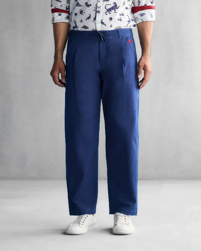 Men's Pants with Ripped and Distressed DetailsLounge Pants - Navy