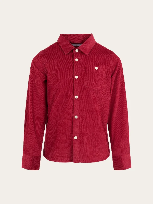Men's Button-Down Collar Shirts for Staying PolishedCorduroy shirt - Rhubarb