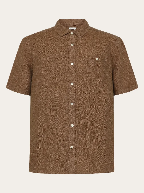 Men's Dressy Casual Shirts for Smart-Casual EventsCustom fit linen short sleeve shirt - Tuffet