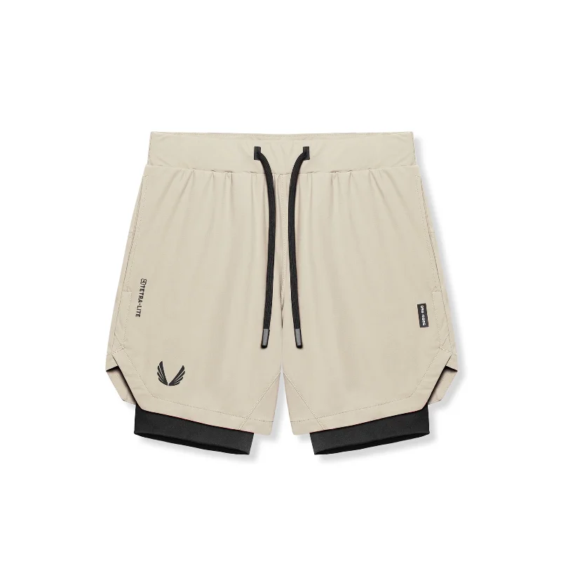 Lightweight Men's Linen Pants0866. Tetra-Lite® 7" Liner Short - Sand Smoke "Wings"/Black